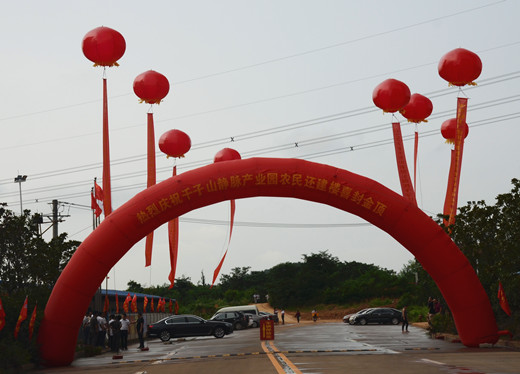 千子山静脉产业园农民还建楼项目举行封顶仪式(图2)