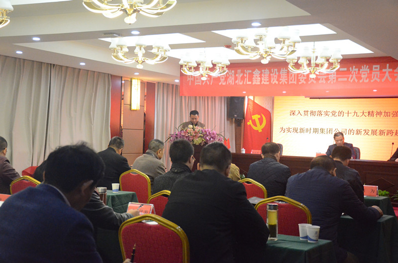中共湖北汇鑫建设集团委员会第二届换届选举大会(图3)