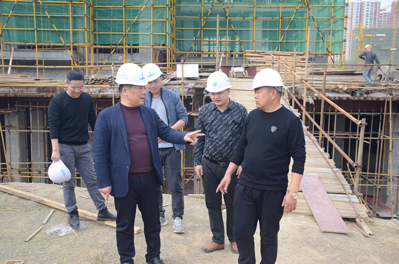 集团总裁、董事长一行巡视奓山四期工地(图7)