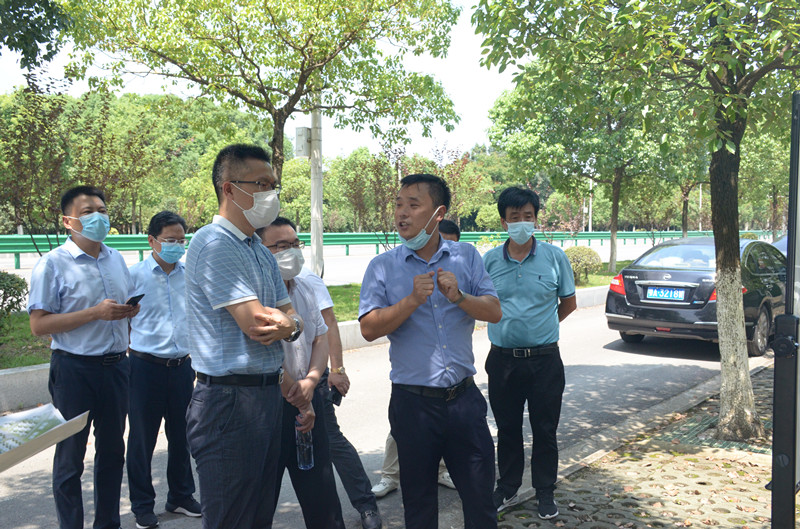 蔡甸区副区长黄江波调研凤翔岛洲际假日酒店项目(图3)