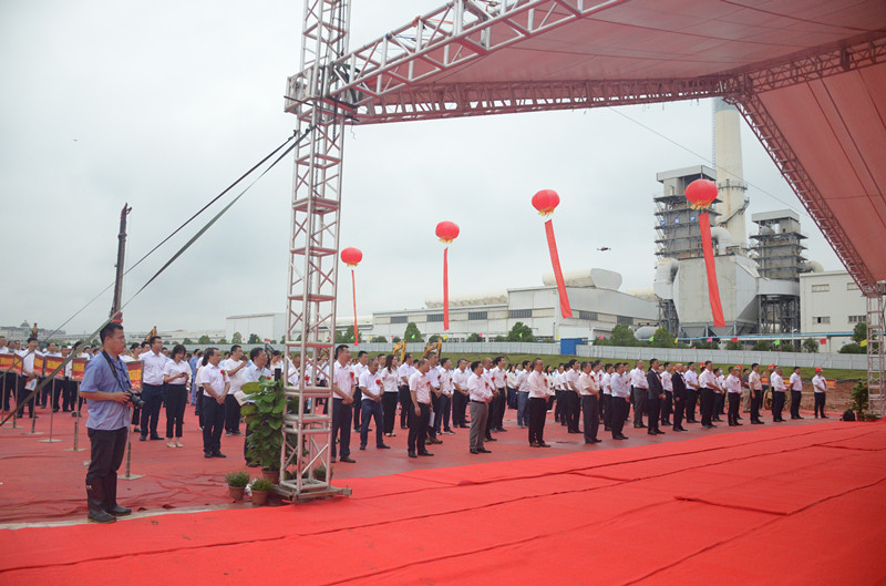 中国南玻集团咸宁南玻1200t/d光伏封装材料生产线开工仪式(图4)