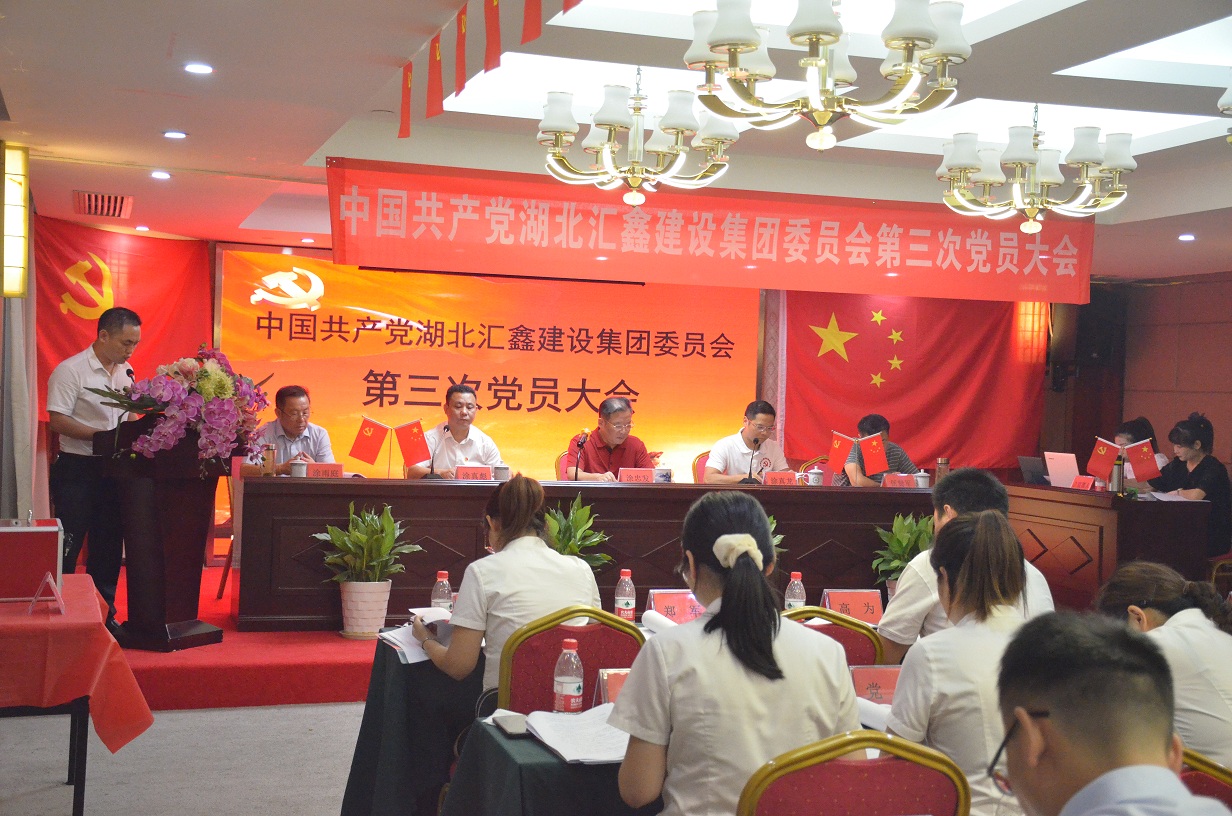 湖北汇鑫建设集团党委召开换届选举大会  实现新时期跨越发展(图4)